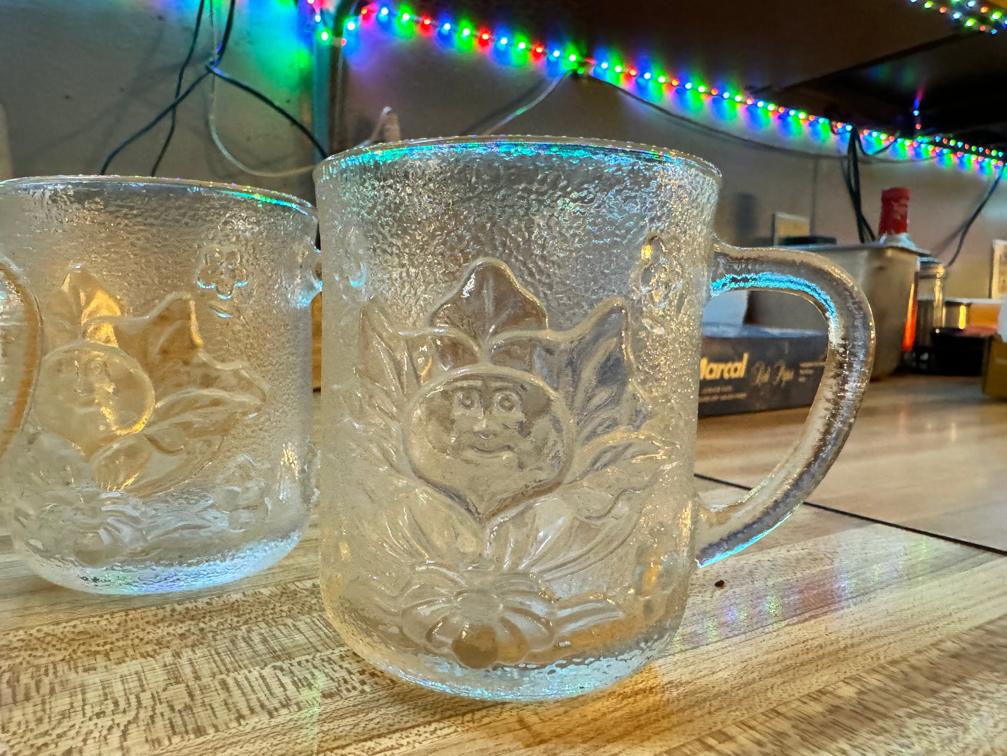 Set of 4 Vintage Cabbage Patch Glass Mug Set